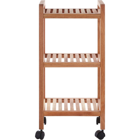 Premier Housewares Shoe Racks Storage Lightweight Three Tier Wooden Shoe Cabinet Walnut Wood Finish Shoes Rail / Shoe Rack Organiser Rack 31 x 72 x 35