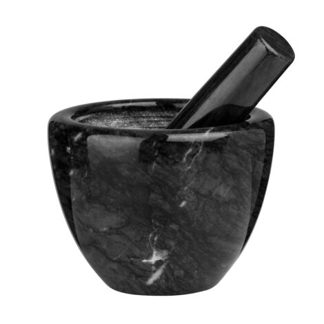 Premier Housewares Black Marble Plain Mortar and Pestle (1/3)