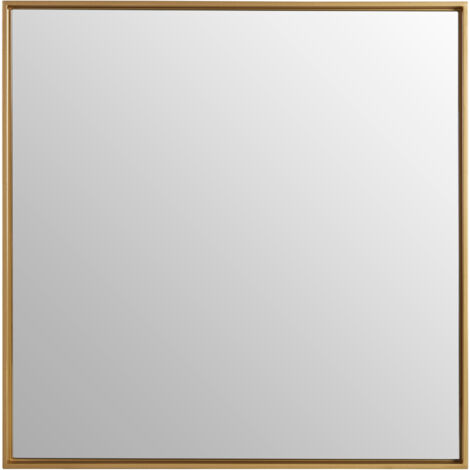 Premier Housewares Ando Large Square Gold Finish Wall Mirror (1/5)