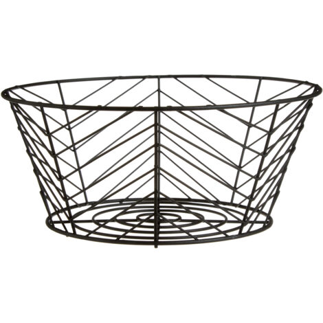 Premier Housewares Vertex Black Powder Coat Fruit Basket (1/3)
