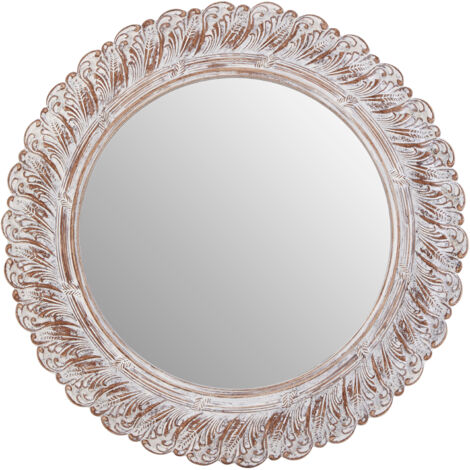 Premier Housewares Antique Grey Acanthus Leaf Wall Mirror