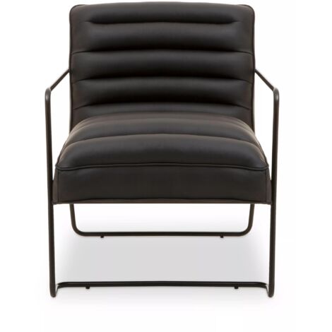 Interiors by Premier Foundry Chair, Metal Armchair, Easy to Clean Leather Armchair, Body Supportive Accent Chair (1/5)