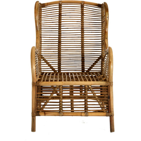Interiors by Premier Grey Natural Kubu Rattan Chair, Eco-Friendly Rattan Outdoor Armchair, Easy to Clean Kubu Rattan Dining Chair (1/5)