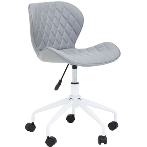 Premier Housewares Brent Grey And White Home Office Chair (1/5)
