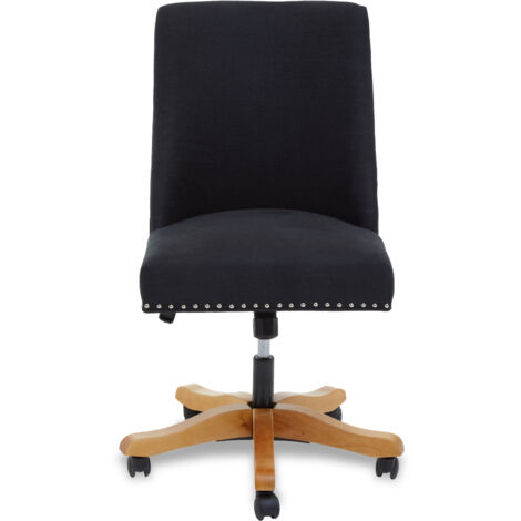 Premier Housewares Washington Black Home Office Chair (1/5)