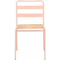 Premier Housewares District Pink Metal Chair
