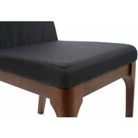 Premier Housewares Charcoal Woven Mesh Dining Chair