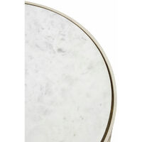 Premier Housewares Templar Nickel / Marble Side Tables