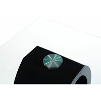 Premier Housewares Halo O Shaped Side Table with Black Base