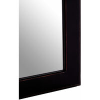 Premier Housewares Wall Mirror Bathroom / Bedroom / Hallway Wall Mounted Mirrors Subtle Grain Wall Mirror With Black Finish / Glass Mirrors For Living Room 2 x 90 x 60