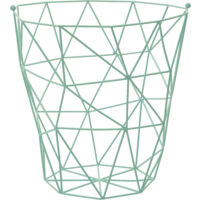 Interiors By Premier Stylish Green Finish Storage Basket, Functional Storage Basket For Kitchen, Durable Decorative Basket