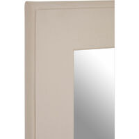 Premier Housewares Wall Mirror Bathroom / Bedroom / Hallway Wall Mounted Mirrors Subtle Grain Wall Mirror With White Finish / Glass Mirrors For Living Room 2 x 90 x 60