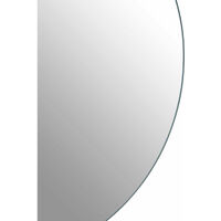 Premier Housewares Wall Mirror Bathroom / Bedroom / Hallway Wall Mounted Mirrors Small Black Wall Mirror With Gold Edge / Glass Mirrors For Living Room 4 x 34 x 34