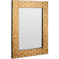Premier Housewares Rectangular Wall Mirror For Bedroom / Hallway / Bathroom Wall Mirror Minimal and Antiquated Look w76 x d4 x h101 cm