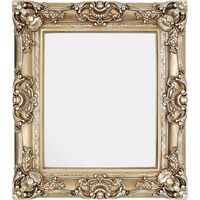 Premier Housewares Wall Mirror / Mirrors For Garden / Bathroom / Living Room With Thick Decorative Frame / Neo-Classic Gold Finish Wall Mounted Mirrors W74 X D9 X H84cm.