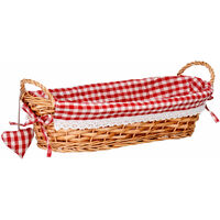 Premier Housewares Multi-purpose Stylish Rectangle Willow Storage Hamper Basket 