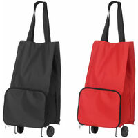 Premier Housewares Oxford Red Fabric Trolley Bag