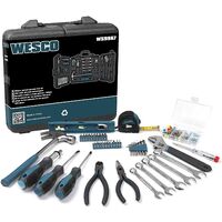 Coffret outils, Ensemble d’outils à main pour la maison, 144 pièces, WESCO WS9967