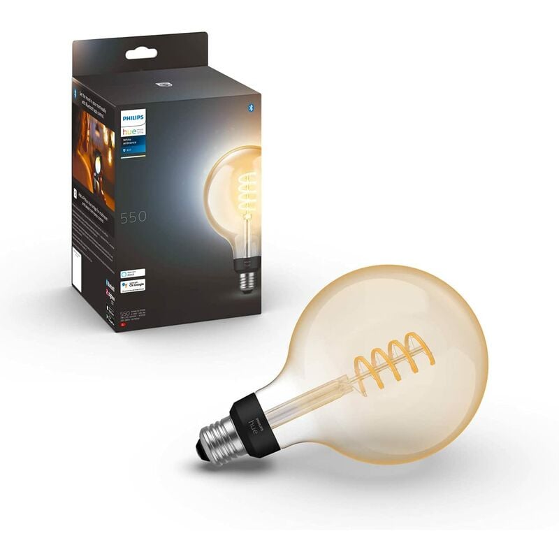 Philips LED Hue White ampoule E27 100W, compatible Bluetooth : :  Luminaires et Éclairage