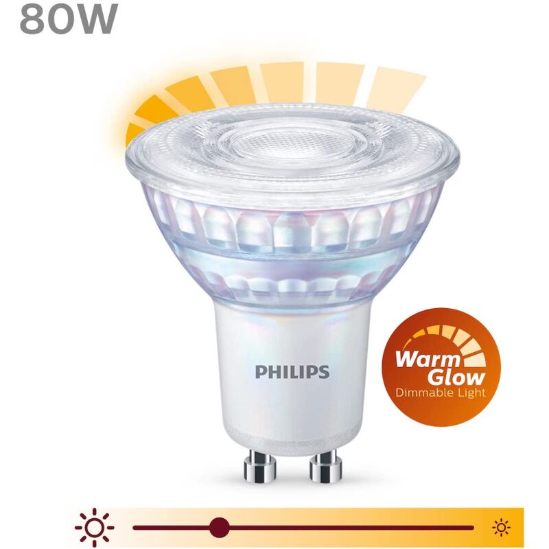 Philips Lampe LED GU10, ultra-efficace, blanc, remplacement de 50W