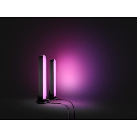 Philips Hue Play Pack White & Color Ambiance, Noir, Pack de 2, Kit de base + télécommande