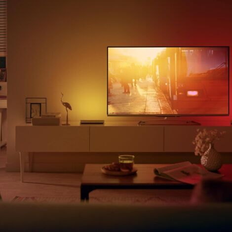 Philips Hue Play Pack White & Color Ambiance, Blanc, Pack de 2, Kit de base + télécommande