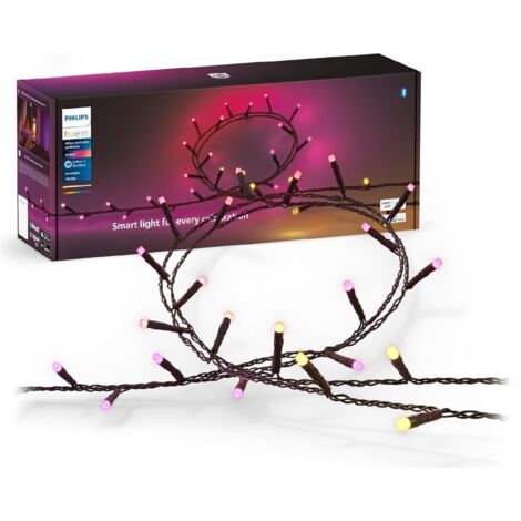 Philips – Guirlande lumineuse de Noël 500 LEDs 40m – Connectée avec Alexa, Google Assistant et Apple Homekit – Alimentation secteur