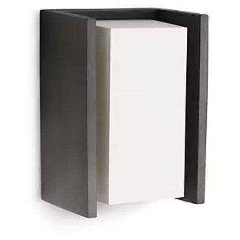 Philips Hue – Lot de 2 appliques murales 15W E27 – Anthracite – IP44 pour extérieur – Résistantes aux intempéries – Éclairage moderne