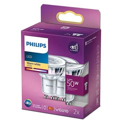 Ampoule Projecteur GU10 Preslite – Blanc, 50W, 240V, éclairage Ciblé
