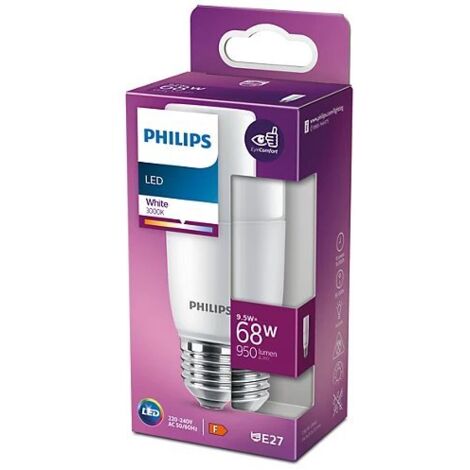 Ampoules LED Philips E27 60W équivalent - Pack De 3, Blanc Chaud, économie D'énergie