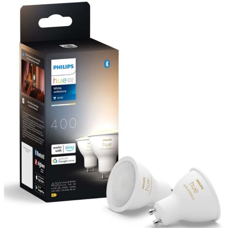 Philips hue smart led bulbs gu10 2x4.2w 2200-6500k 2pcs - 23003300 (1/5)