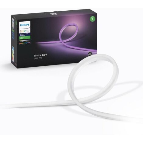 Philips – Ruban LED extérieur 5m – Couleur blanche et ambiance – Compatible Alexa, Google Assistant, Apple Homekit – Indice de protection IP65