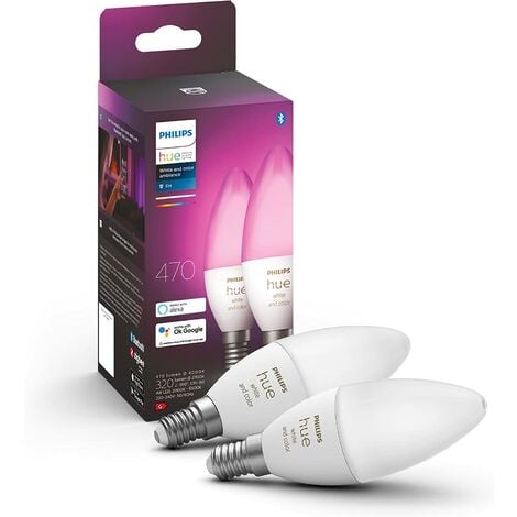Philips Hue White & Color Ambiance, ampoule LED connectée E14