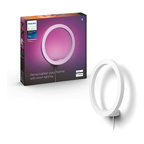 Philips Hue White & Color Ambiance SANA Applique 20W- Bluetooth - Blanc, fonctionne avec Alexa, Google Assistant et Apple Homekit (1/10)