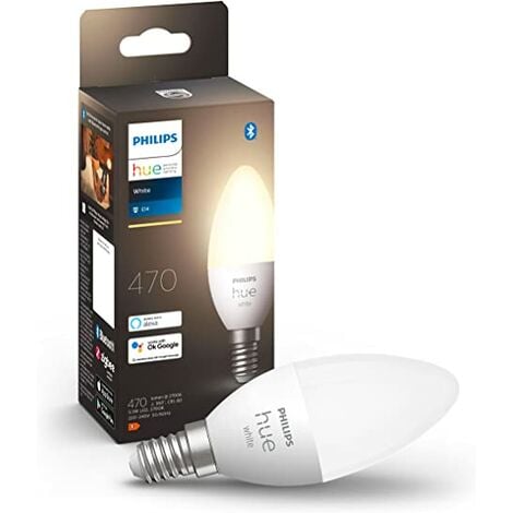 Kit de démarrage Philips Hue White : 3 ampoules E27 + pont + télécommande -  Ampoule connectée