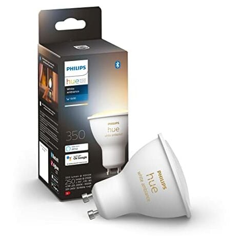 Philips Hue White Ambiance, ampoule LED connectée GU10, compatible
