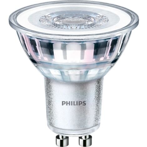 Lot de 10 ampoules LED GU10 PAR16 4.6W = 50W 355lm 2700K chaud 36° PHILIPS