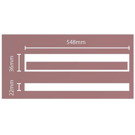 Philips LINEAR LED petit modèle 1x9W, 2700K  - Blanc