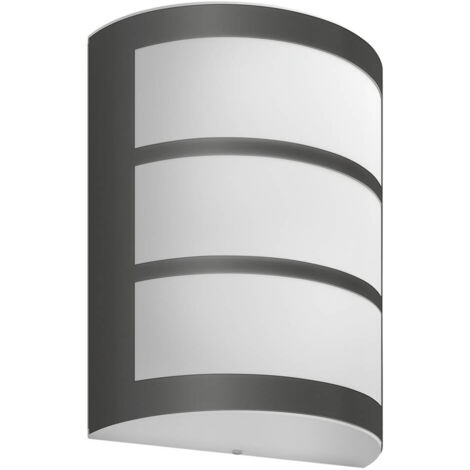 Philips Python applique murale extérieure LED Anthracite 1x6W, 21x17x8 cm (1/3)
