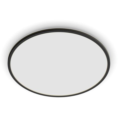 Philips Plafonnier LED Superslim, SceneSwitch 3 réglages d'intensité, 36W, rond, Noir (1/5)