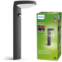 Philips Borne extérieure infrarouge Tyla, énergie solaire, 9W, 2700K, Anthracite