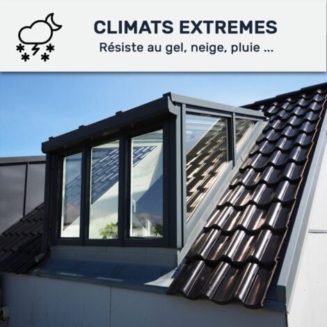 Peinture aluminium fenêtre veranda portail - 0.5 L Gris Anthracite - RAL 7016 - ARCANE INDUSTRIES
