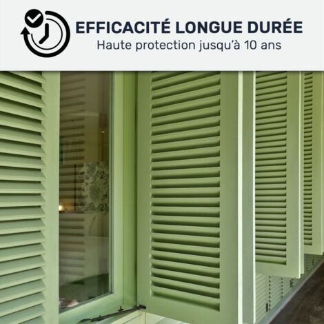 Peinture volet bois extérieur couleur - 2.5 L Rouge basque - Proche RAL 3011 - ARCANE INDUSTRIES