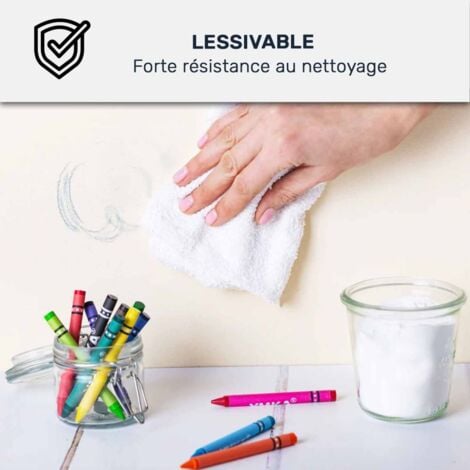 Peinture mur et plafond, satin, velours, biosourcée - 10 L (+ ou - 120m² par couche) Blanc - ARCANE INDUSTRIES
