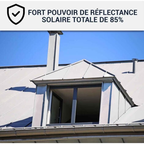 Coolroof, toiture, métallique, étanche, anticorrosioncorrosion - 2.5 L Blanc - ARCANE INDUSTRIES