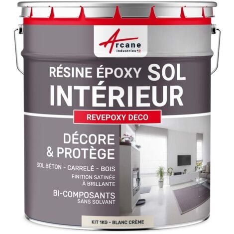 - 1 kg (jusqu'à 5 m² en 2 couches) Blanc Crème - RAL 9001 - ARCANE INDUSTRIES