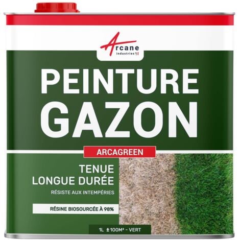 Peinture gazon, pelouse, végétation : ARCAGREEN - 1 L Vert - ARCANE INDUSTRIES