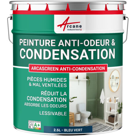Peinture anti condensation, anti odeur, moisissure - 2.5 L Bleu vert - RAL 5001 - ARCANE INDUSTRIES
