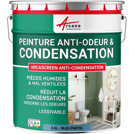 Peinture anti condensation, anti odeur, moisissure - 2.5 L Bleu Pastel - RAL 5024 - ARCANE INDUSTRIES (1/5)