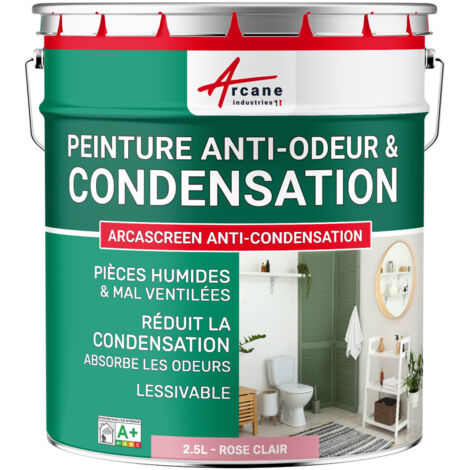 Peinture anti condensation, anti odeur, moisissure - 2.5 L Rose Clair - RAL 3015 - ARCANE INDUSTRIES